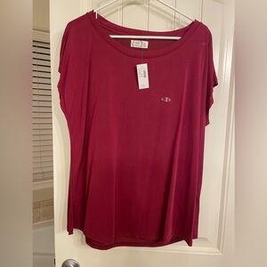 Red Short Sleeve Top